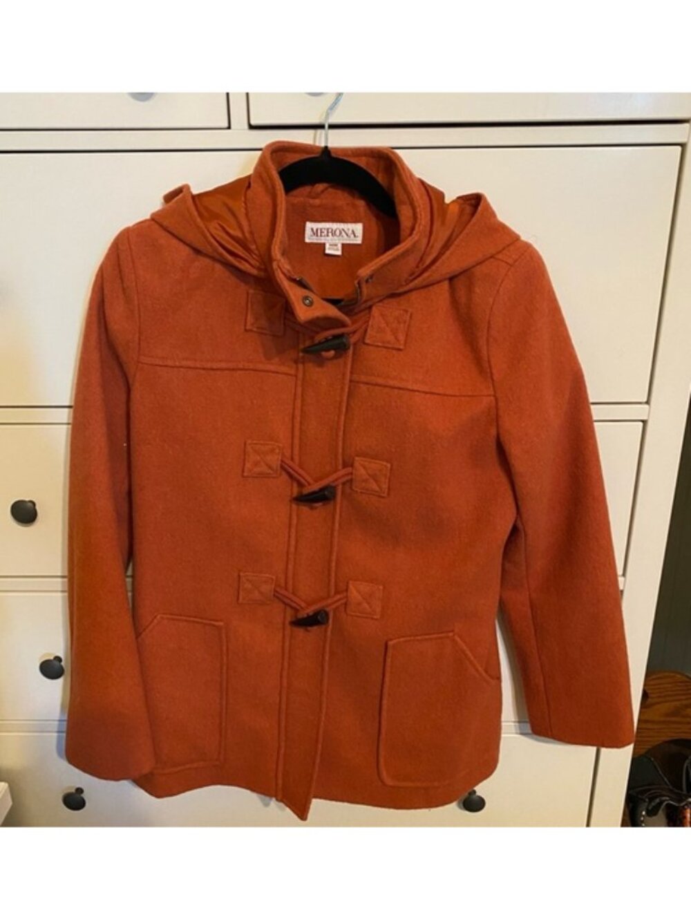 Merona Pumpkin Orange Duffel Coat